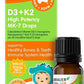 Brauer Baby & Kids D3+K2 High Potency MK - 7 Drops 10mL Oral Liquid - BeeVitamins