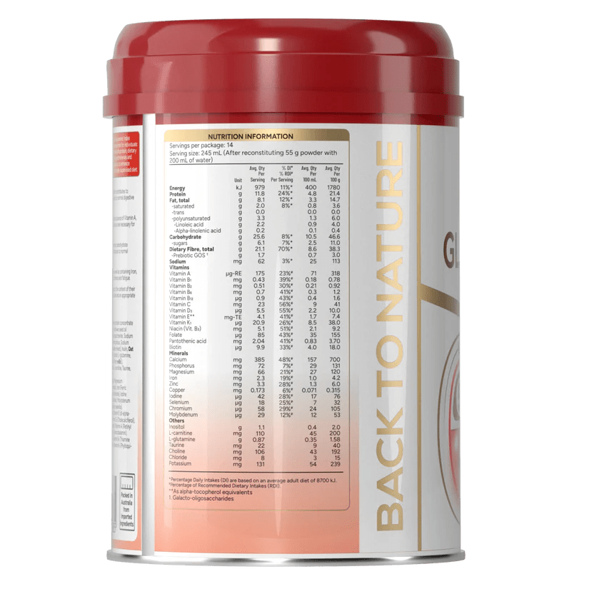 BTNature® OptiCare GluBalance Enriched Nutrition 800g - BeeVitamins