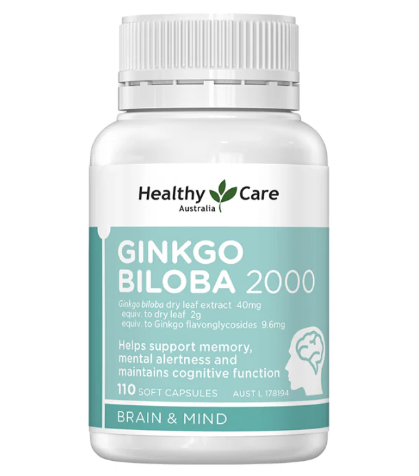 Healthy Care Gingko Biloba 2000mg 110 Softgel Capsules