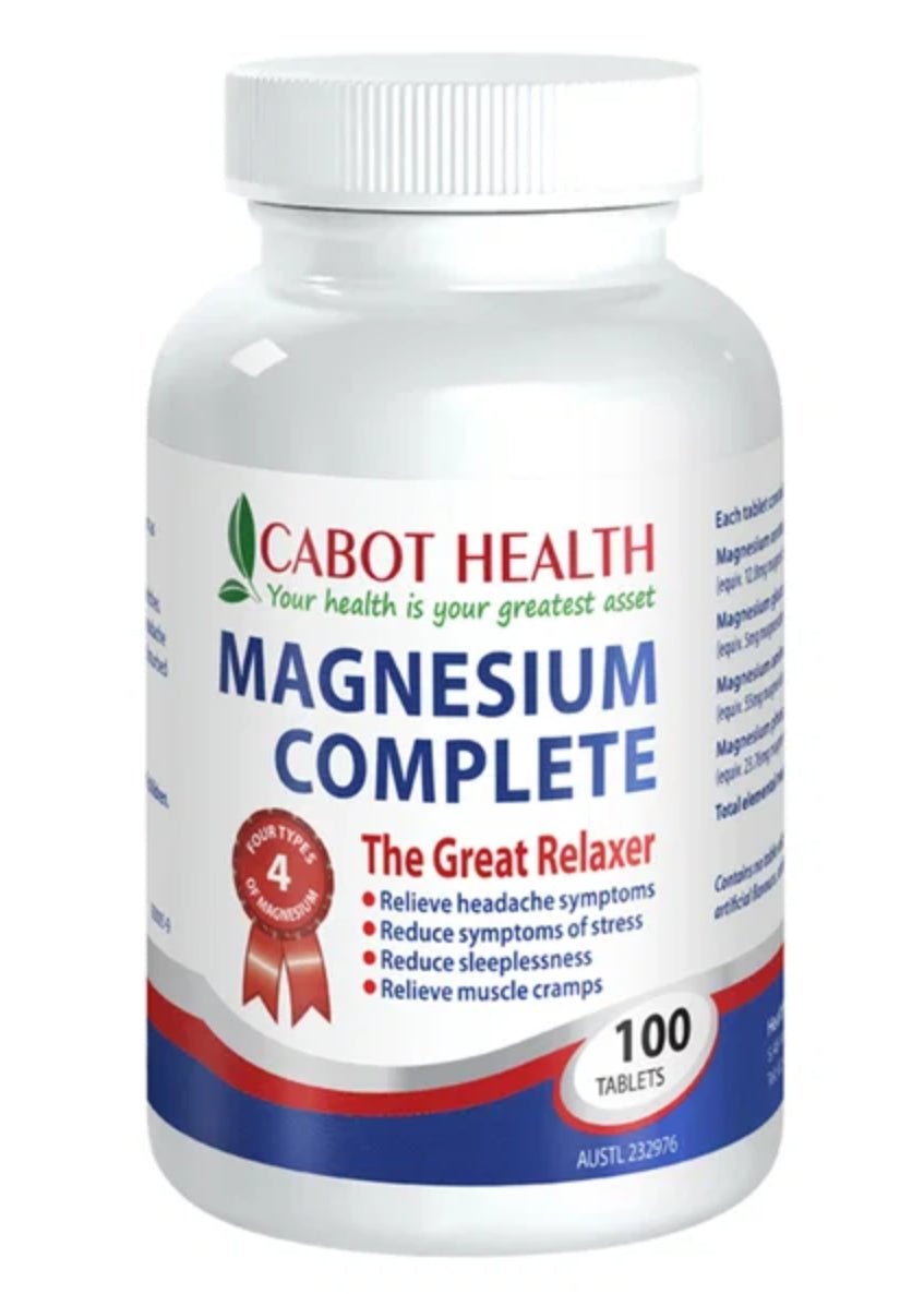 Cabot Health Magnesium Complete 100 Tablets - BeeVitamins