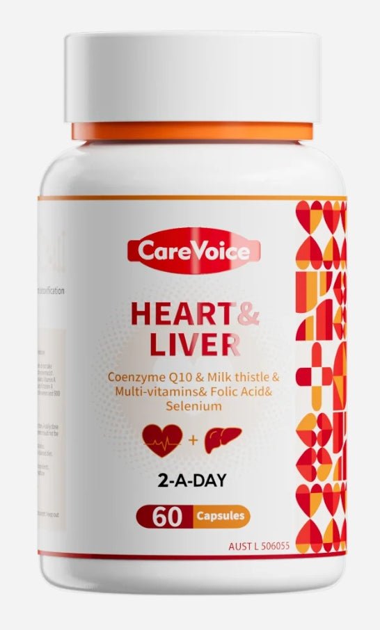 CareVoice Heart & Liver 60 Capsules - BeeVitamins