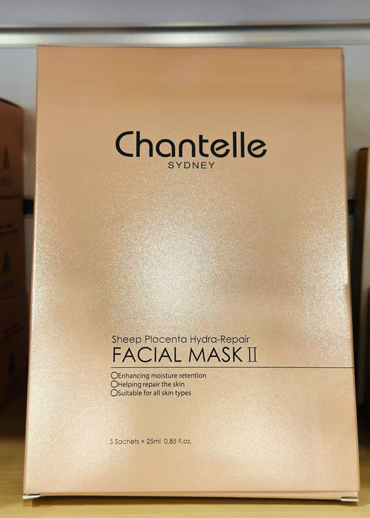 Chantelle Sydney Sheep Placenta Hydra - Repair Facial Mask II 5 Sachets x 25ml - BeeVitamins