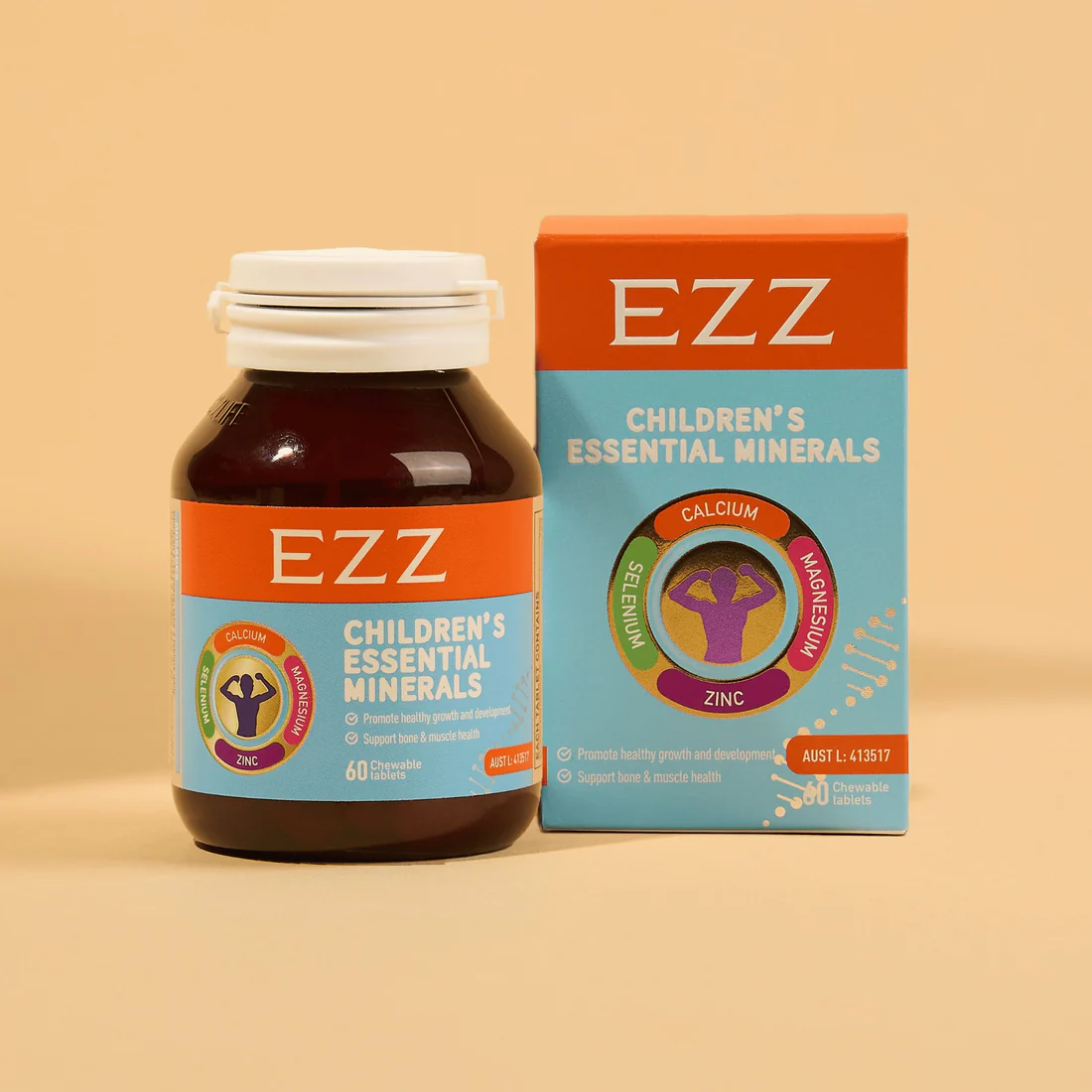 EZZ Children's Essential Minerals 60 Chewable Tablets