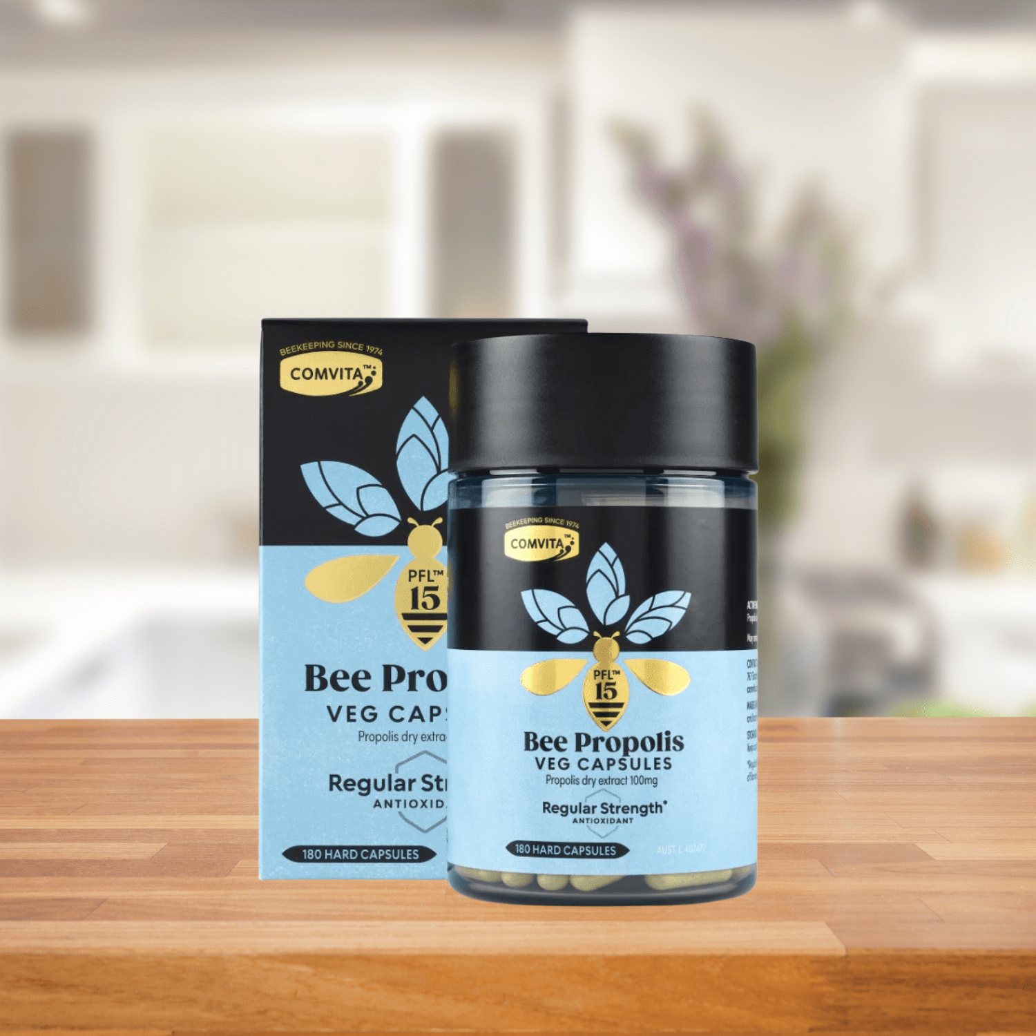 Comvita Bee Propolis PFL 15 Regular Strength Vege 180 Capsules - BeeVitamins