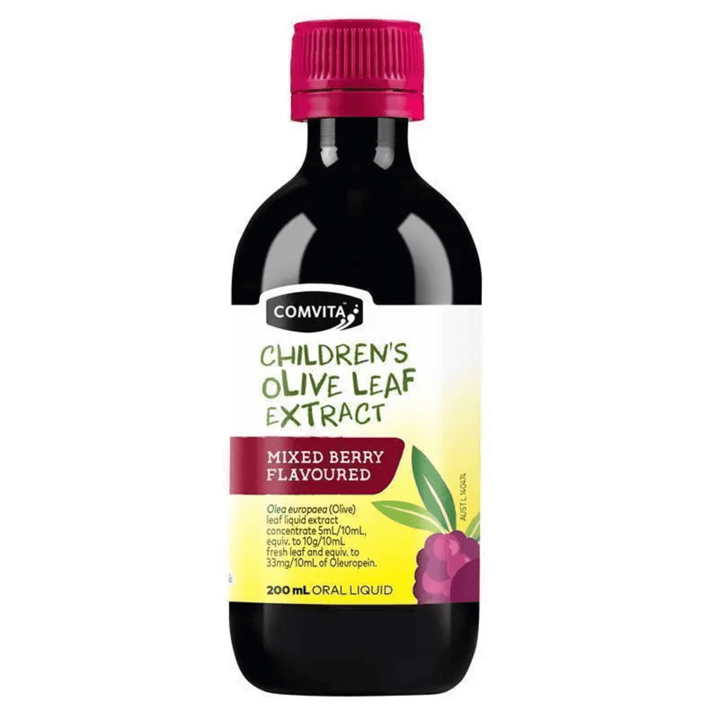 Comvita Children's Olive Leaf Extract 200mL Liquid Mixed Berry Flavour - BeeVitamins