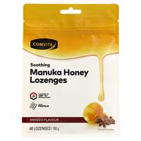 Comvita Manuka Honey Lozenges with Propolis Aniseed 40 Lozenges - BeeVitamins