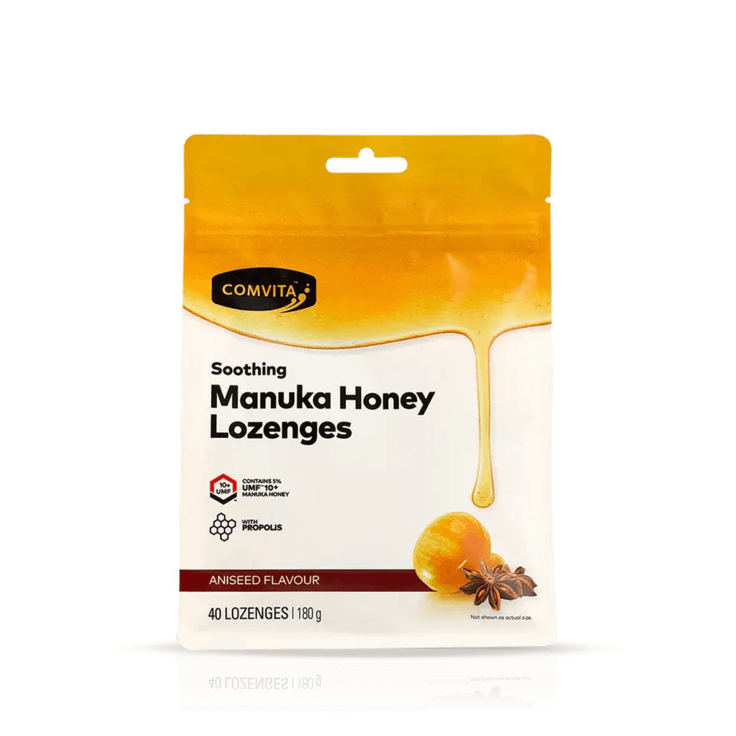 Comvita Manuka Honey Lozenges with Propolis Aniseed 40 Lozenges - BeeVitamins