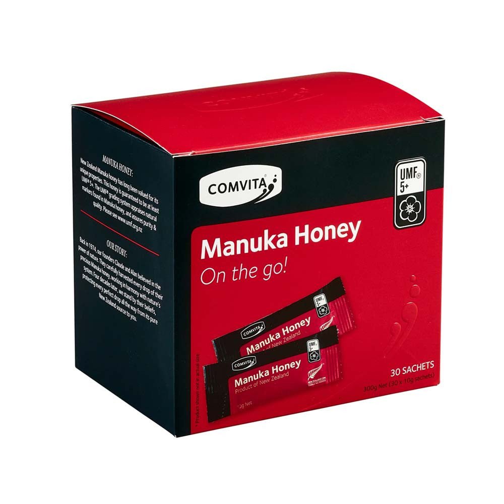 Comvita Manuka Honey On The Go UMF 5+ 10g x 30 Sachets - BeeVitamins