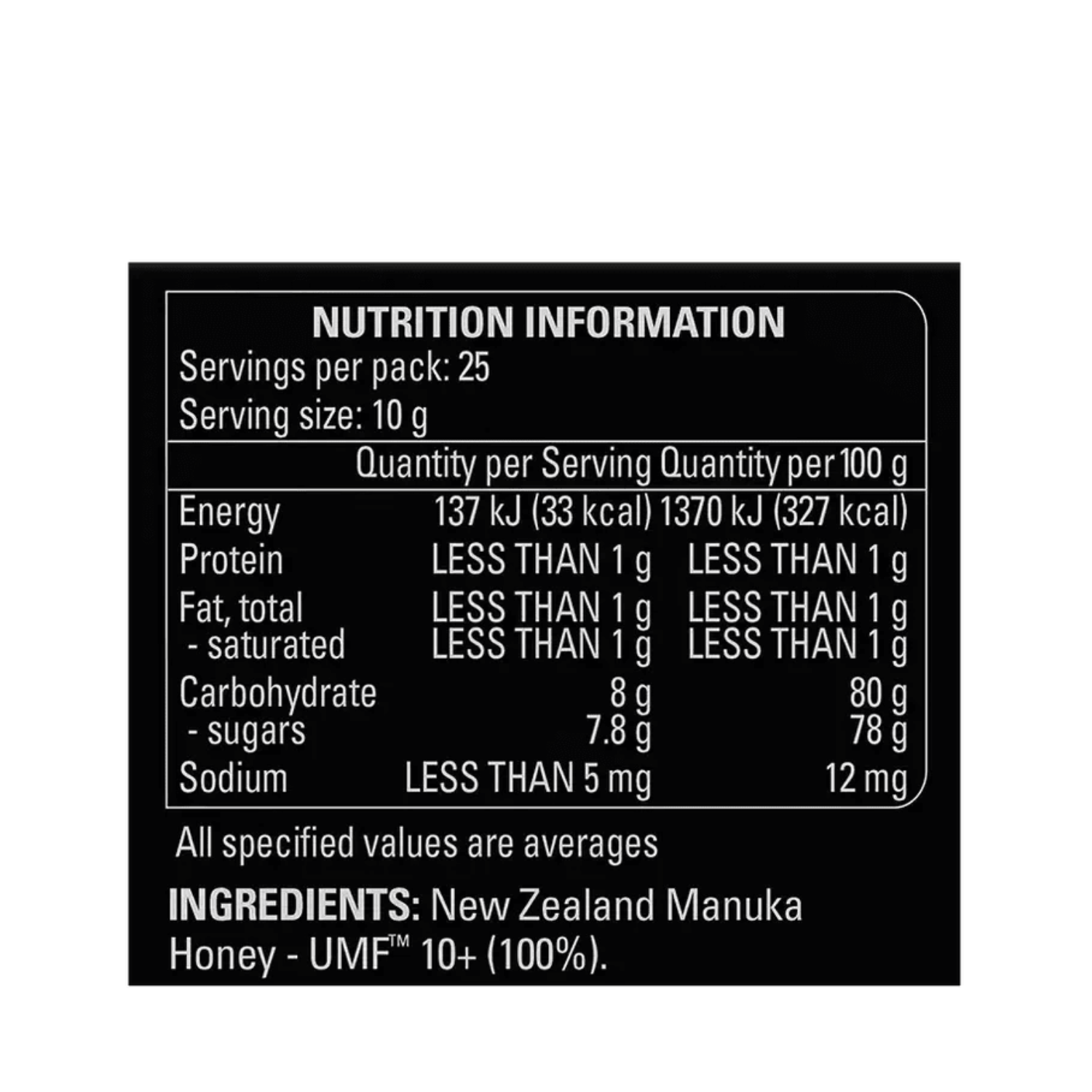 Comvita UMF 10+ 250g Manuka Honey New Zealand - BeeVitamins