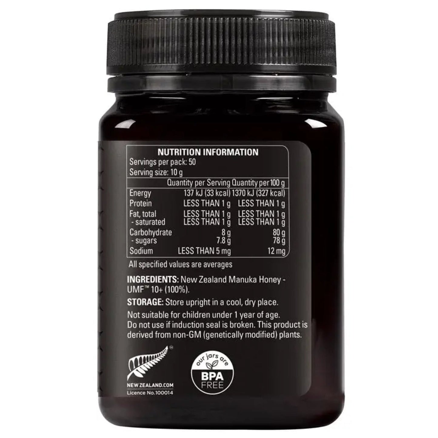 Comvita UMF 10+ 500g Manuka Honey New Zealand - BeeVitamins