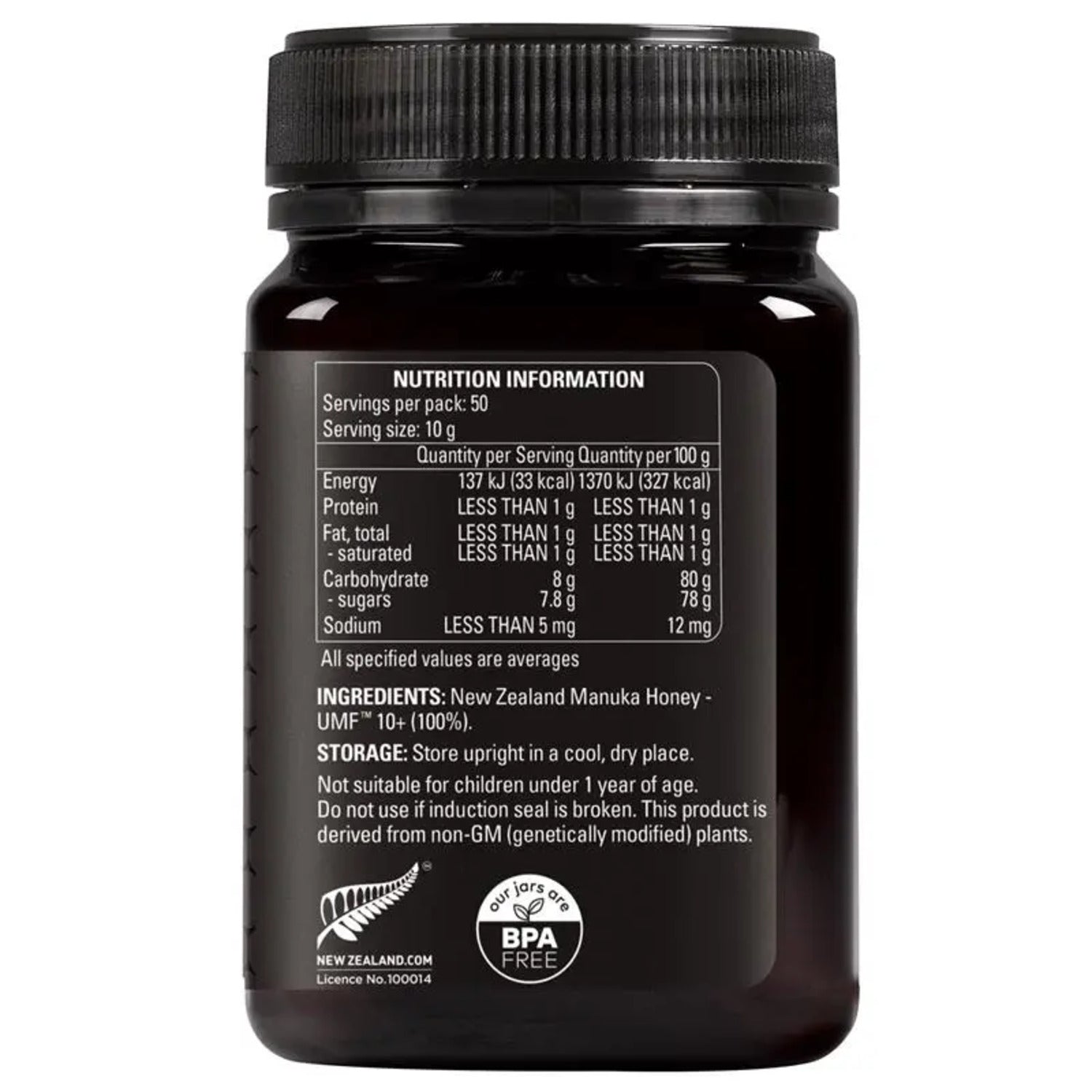 Comvita UMF 10+ 500g Manuka Honey New Zealand - BeeVitamins