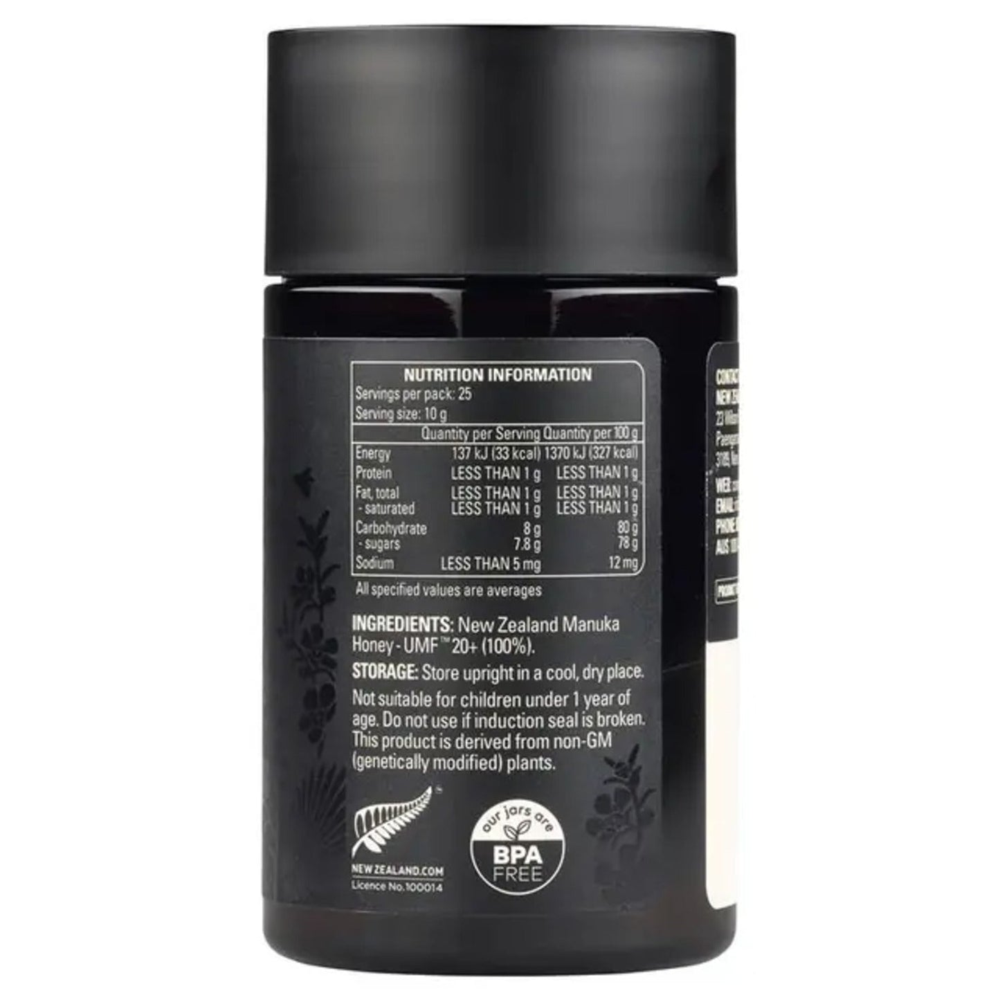 Comvita UMF 20+ 250g Manuka Honey New Zealand - BeeVitamins