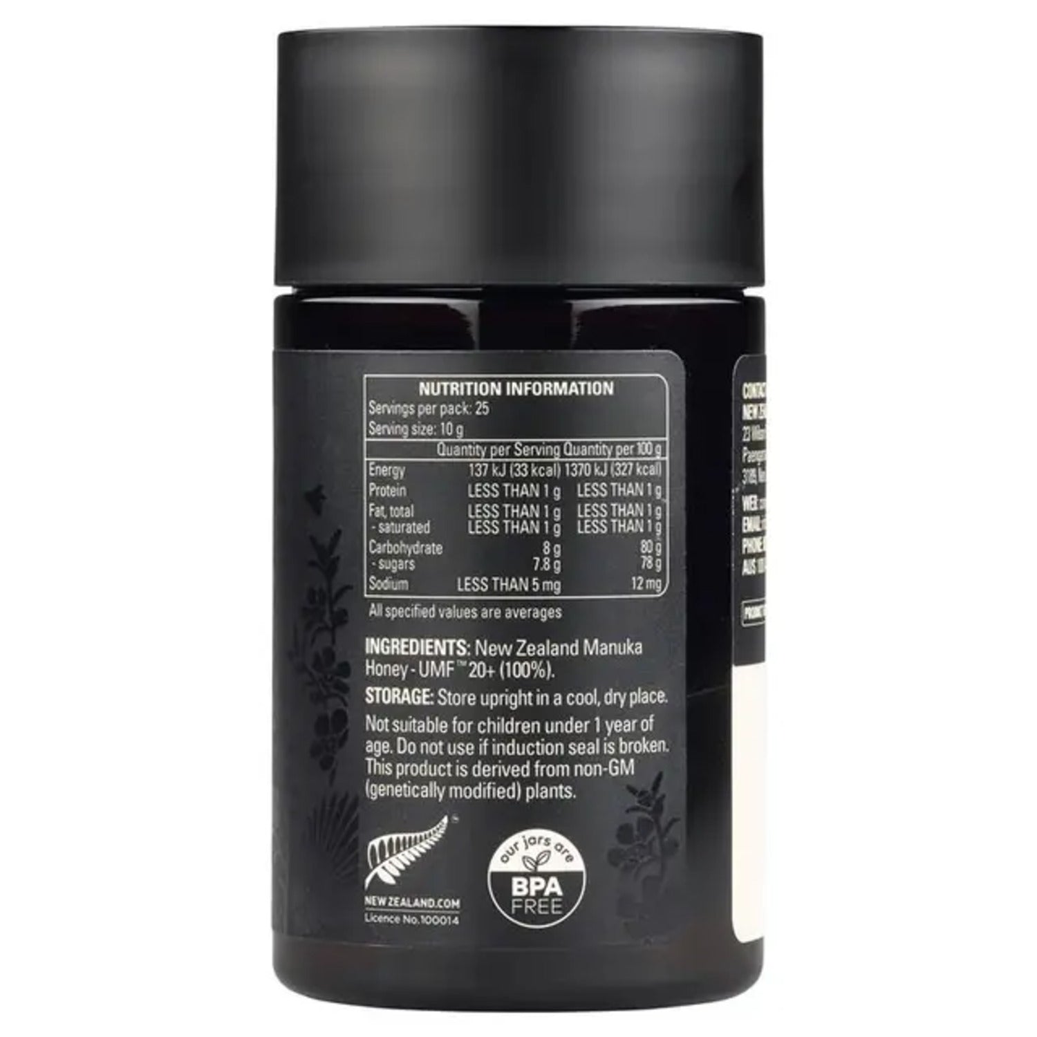 Comvita UMF 20+ 250g Manuka Honey New Zealand - BeeVitamins