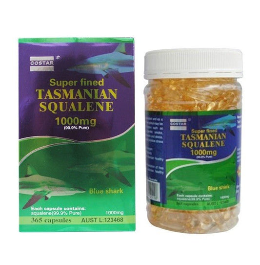 Costar Tasmanian Squalene 1000mg 365 Capsules - BeeVitamins