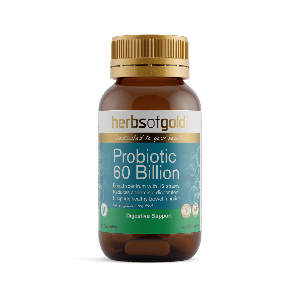 Herbs of Gold Probiotic 60 Billion 60 Capsules