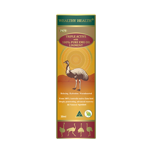 Wealthy Health Triple Active with 100% Pure Emu Oil Liniment