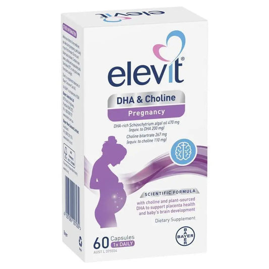 Elevit DHA + Choline Pregnancy 60 Capsules - BeeVitamins