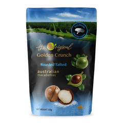 The Original Golden Crunch Australian Macadamias Roasted Salted 225g