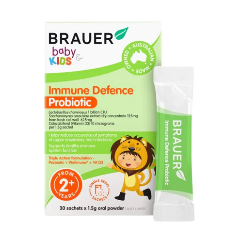 Brauer's Baby & kids Immune Defence Probiotic 30 Sachet 1.5g Oral Powder (exp date: 11/25)