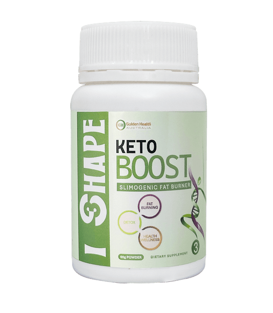 Golden Health I Shape Keto Boost Slimogenic Fat Burner 60g Powder - BeeVitamins