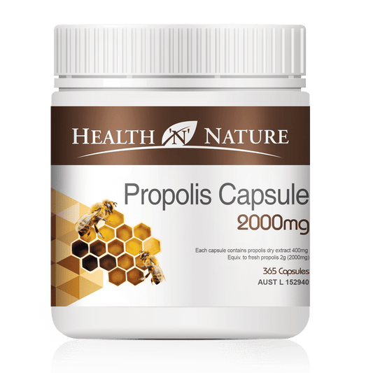 Health N Nature Propolis 2000mg 365 Capsules - BeeVitamins