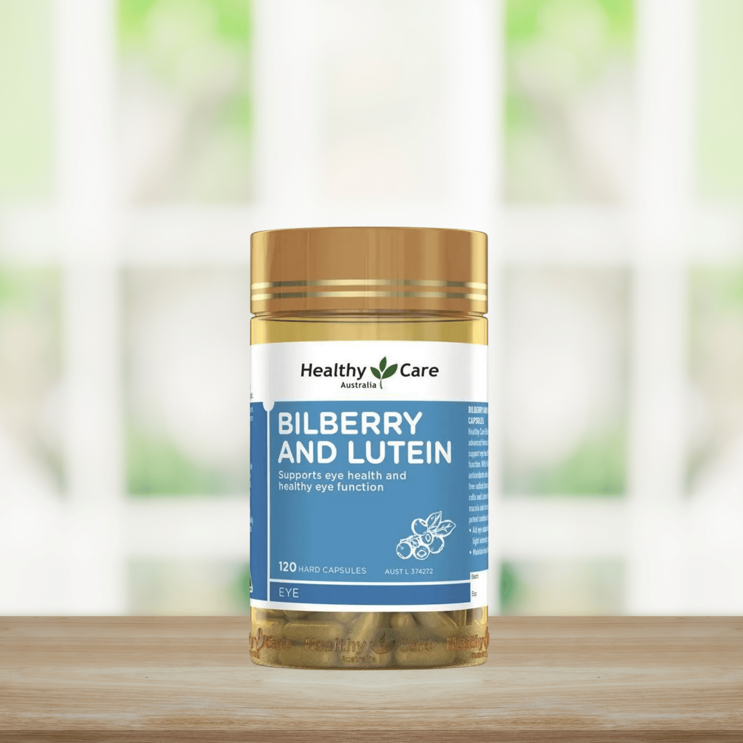 Healthy Care Bilberry & Lutein 120 Capsules - BeeVitamins
