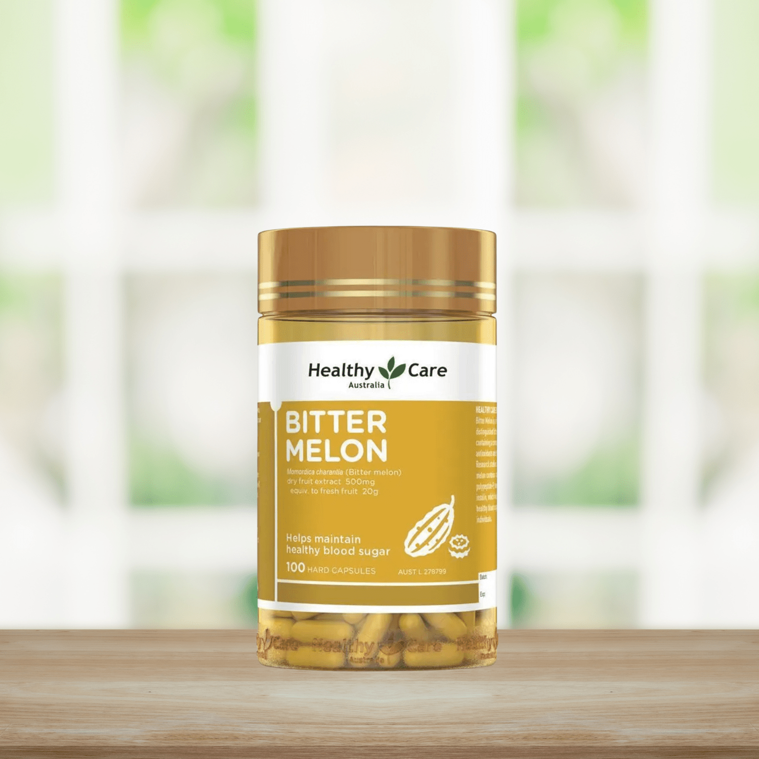 Healthy Care Bitter Melon 100 Capsules - BeeVitamins