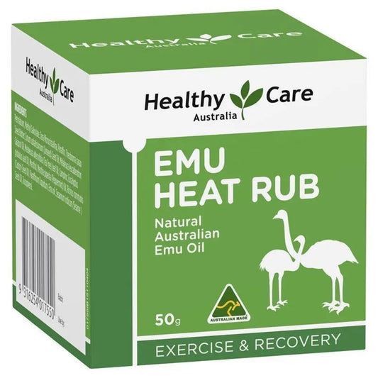 Healthy Care Emu Heat Rub 50g - BeeVitamins