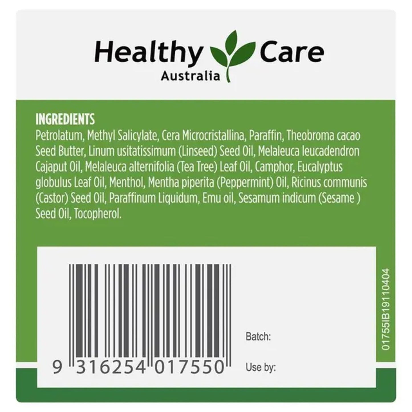 Healthy Care Emu Heat Rub 50g - BeeVitamins