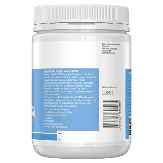 Healthy Care Fish Oil 1000mg 400 Capsules - BeeVitamins