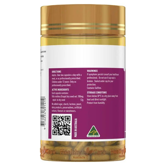 Healthy Care Grape Seed Extract 12000mg 300 Capsules - BeeVitamins