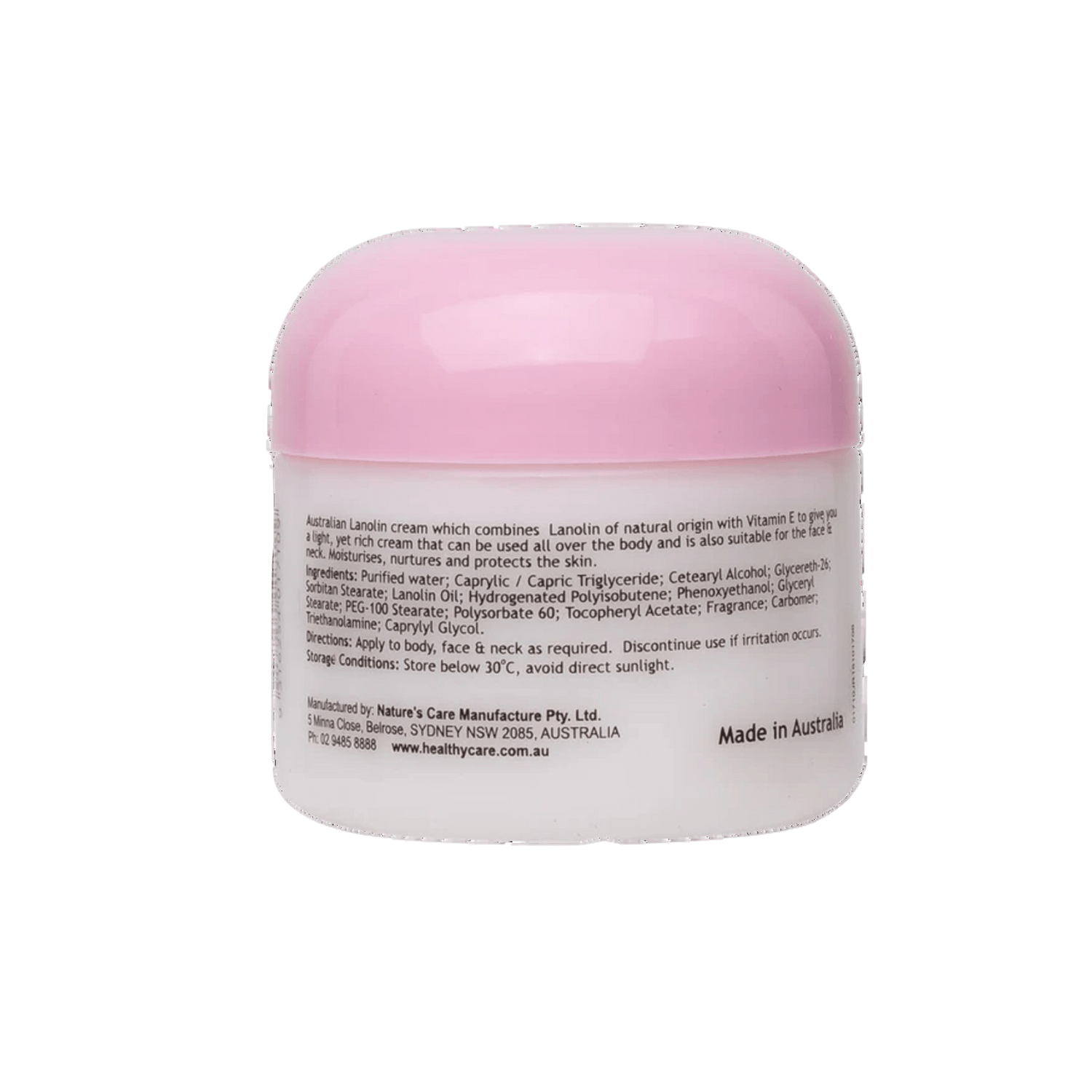 Healthy Care Lanolin cream with Vitamin E 100g - BeeVitamins