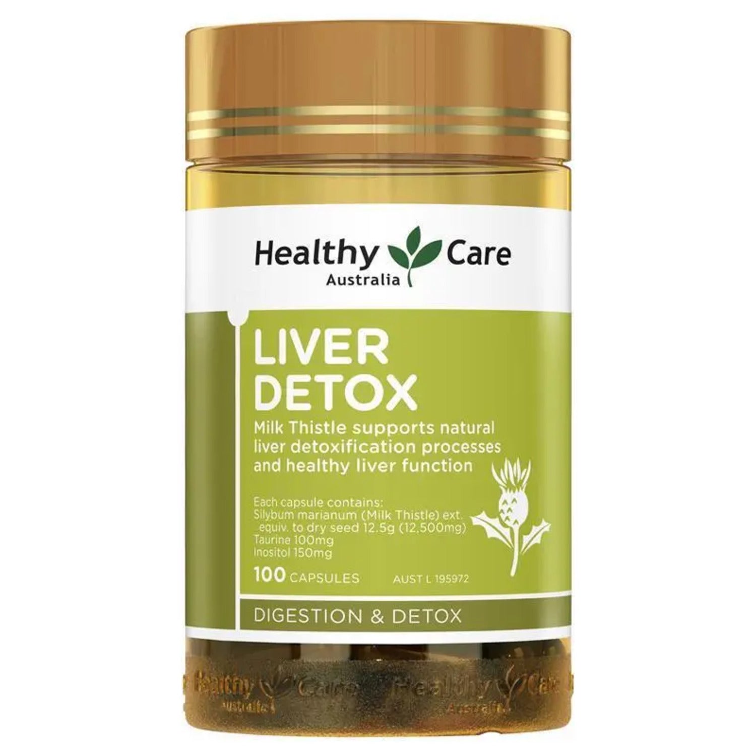 Healthy Care Liver Detox 100 Capsules - BeeVitamins