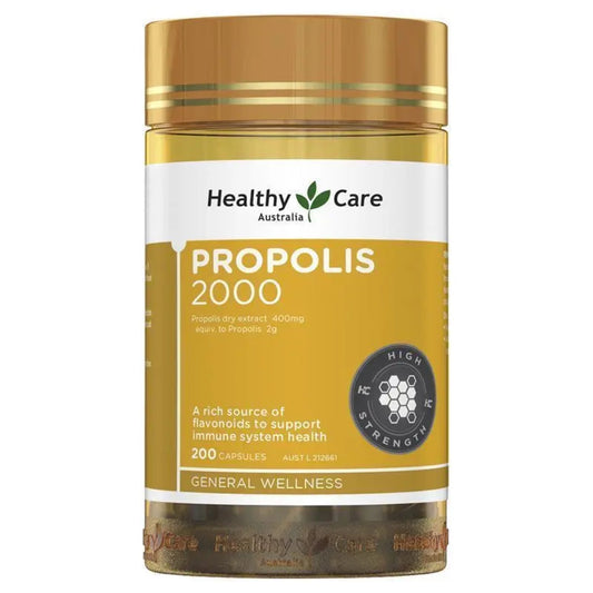 Healthy Care Propolis 2000mg 200 Capsules - BeeVitamins