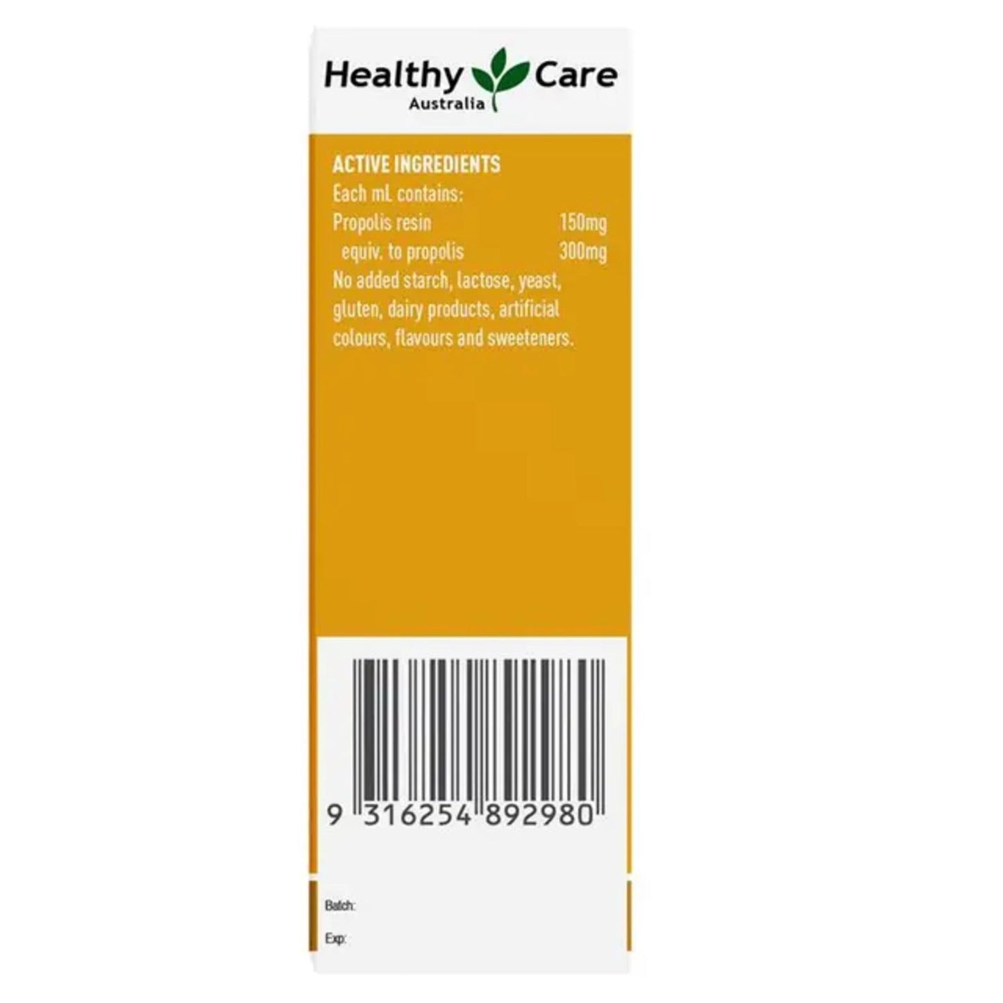 Healthy Care Propolis Liquid Alcohol Free 25ml - BeeVitamins