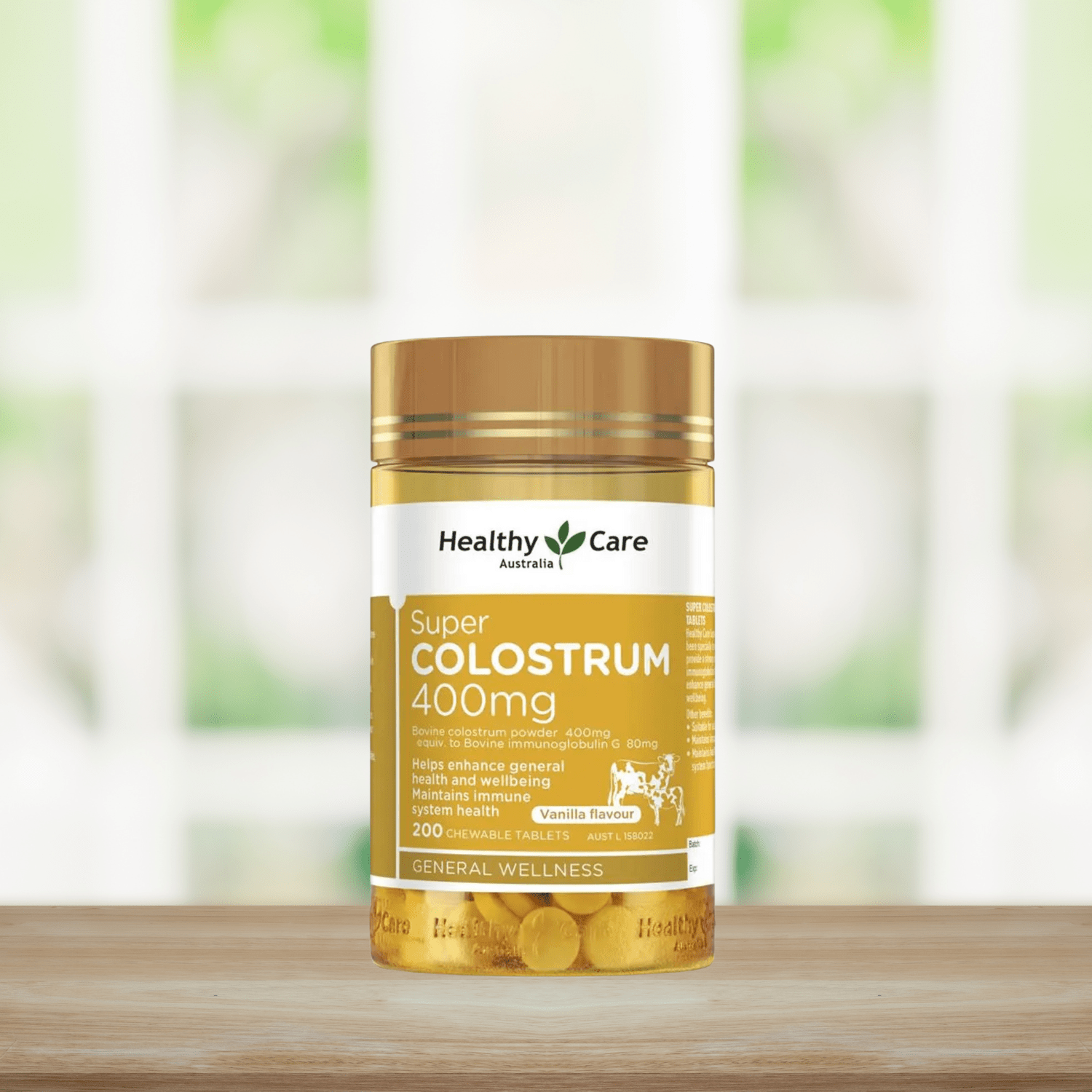 Healthy Care Super Colostrum 400mg 200 Chewable Tablets - BeeVitamins