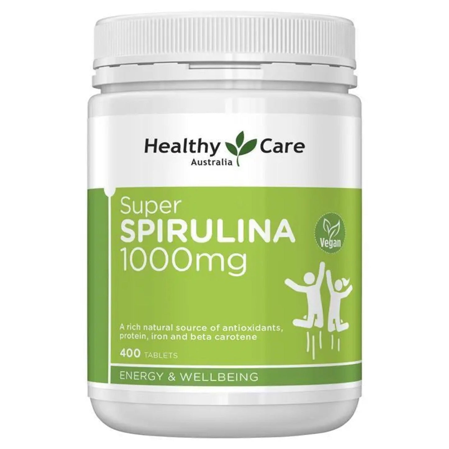 Healthy Care Super Spirulina 400 Tablets - BeeVitamins