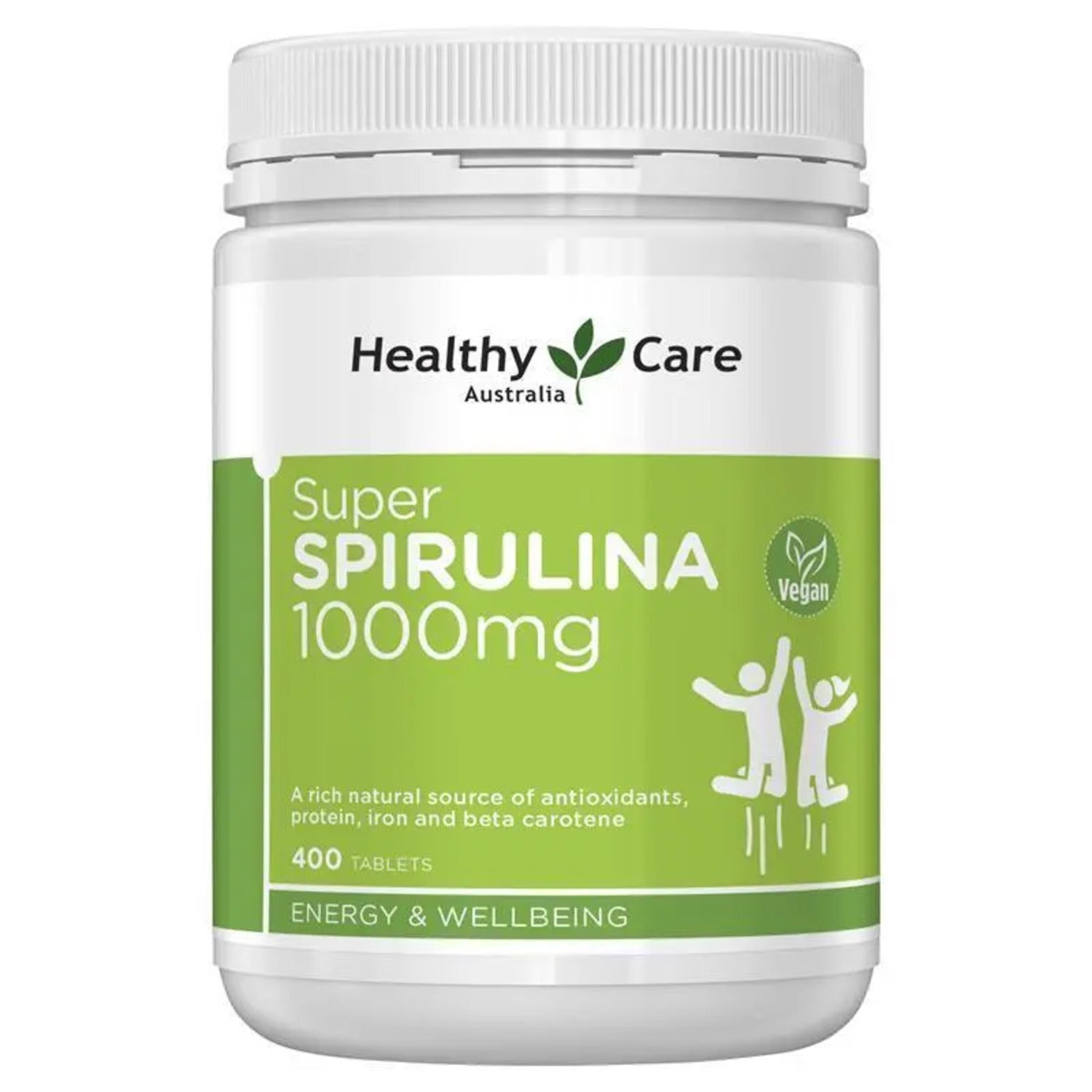 Healthy Care Super Spirulina 400 Tablets - BeeVitamins