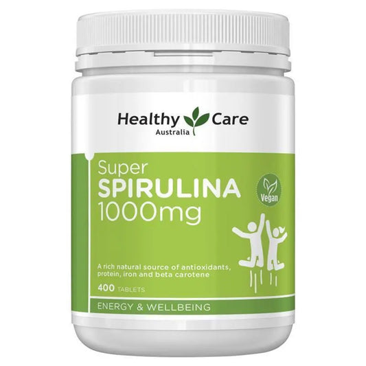 Healthy Care Super Spirulina 400 Tablets - BeeVitamins
