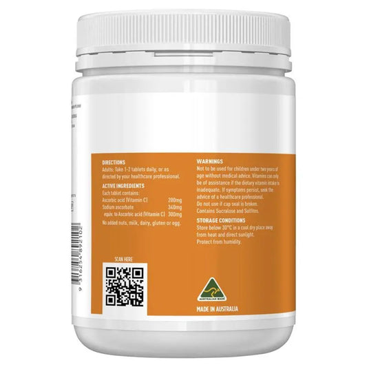 Healthy Care Vitamin C 500mg Chewable 500 Tablets - BeeVitamins