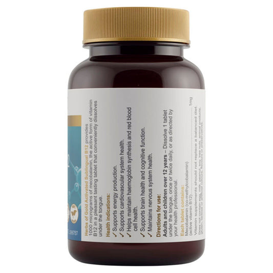 Herbs of Gold Activated Sublingual B12 / 75 Tablets - BeeVitamins