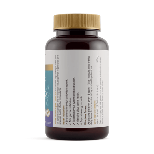 Herbs of Gold Alpha Lipoic 300 / 60 Capsules - BeeVitamins