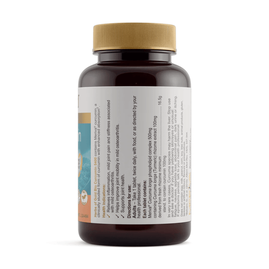 Herbs of Gold Bio Curcumin 5400 / 60 Tablets - BeeVitamins
