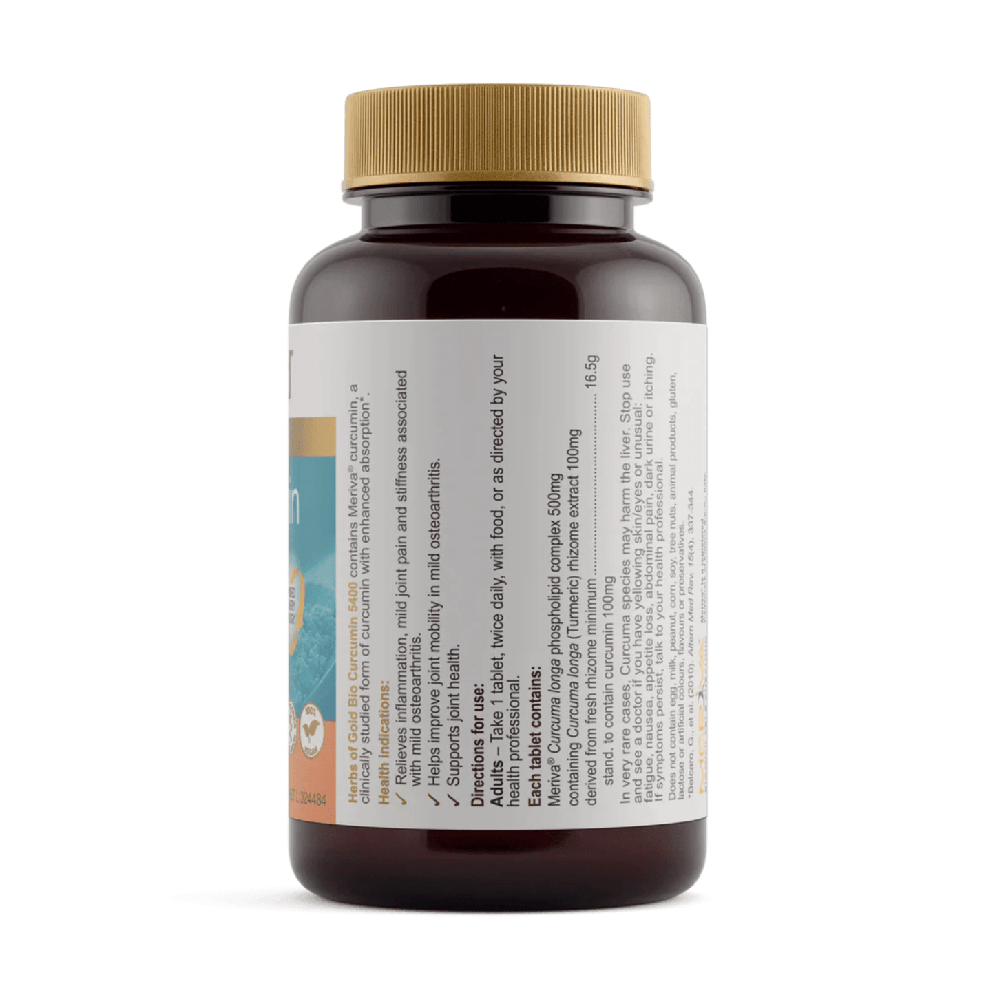 Herbs of Gold Bio Curcumin 5400 / 60 Tablets - BeeVitamins
