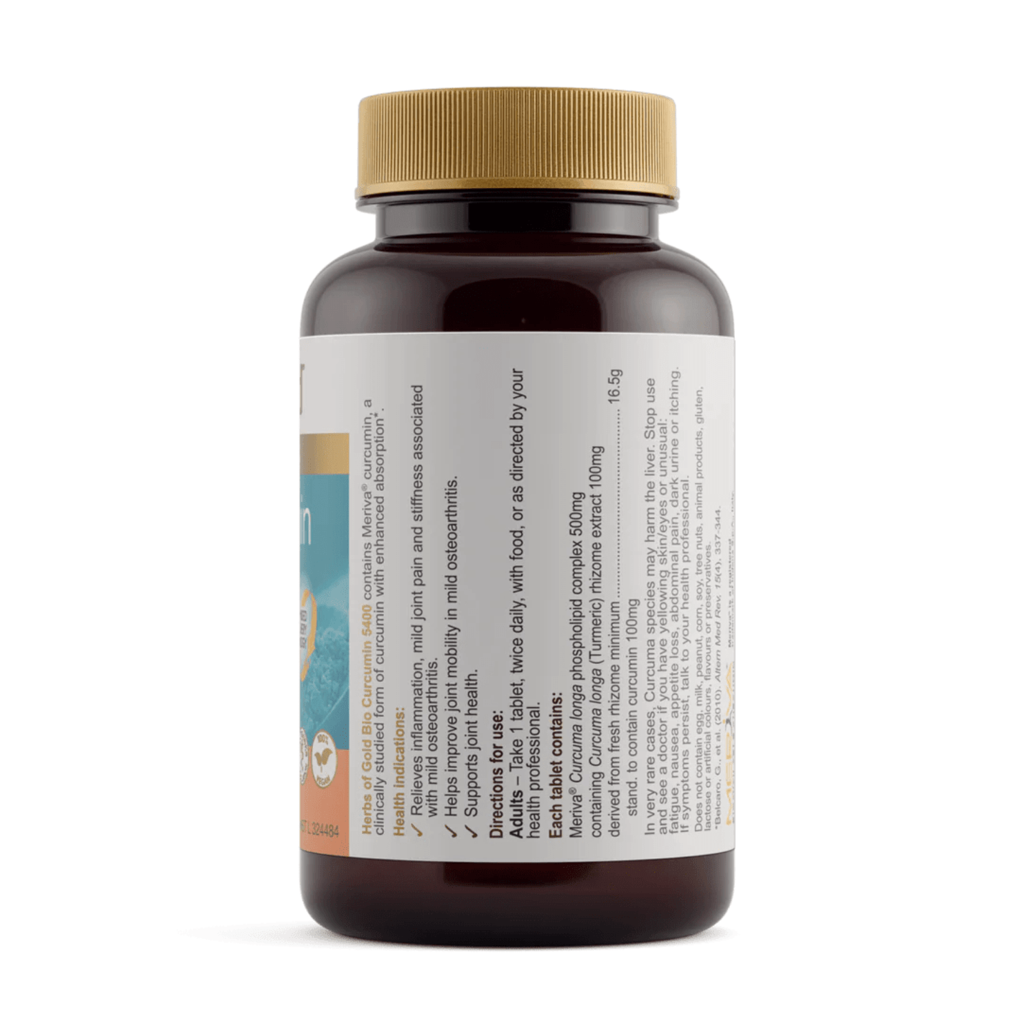 Herbs of Gold Bio Curcumin 5400 / 60 Tablets - BeeVitamins