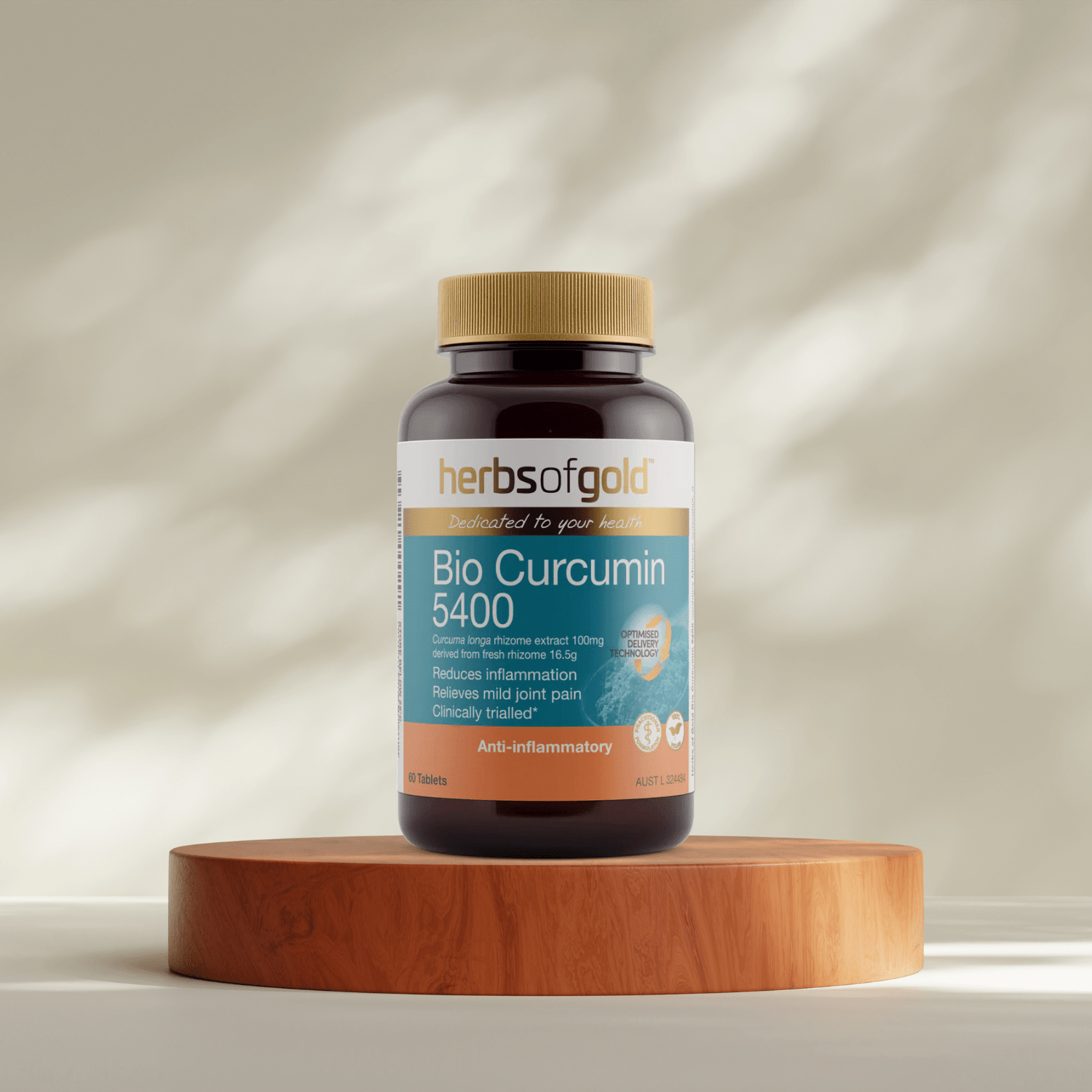 Herbs of Gold Bio Curcumin 5400 / 60 Tablets - BeeVitamins