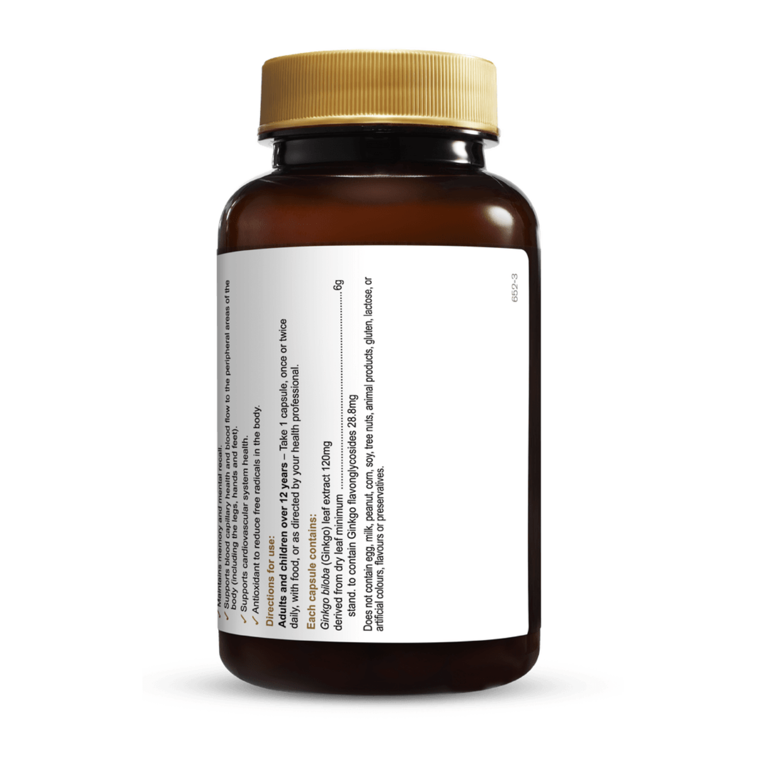 Herbs of Gold Ginkgo Biloba 6000 / 120 Capsules - BeeVitamins