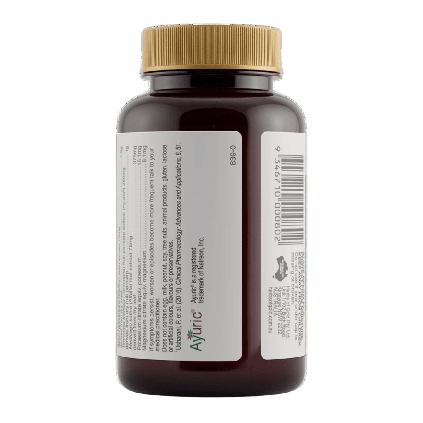 Herbs of Gold Gout Relief 60 Capsules - BeeVitamins