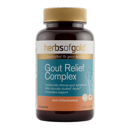 Herbs of Gold Gout Relief 60 Capsules - BeeVitamins