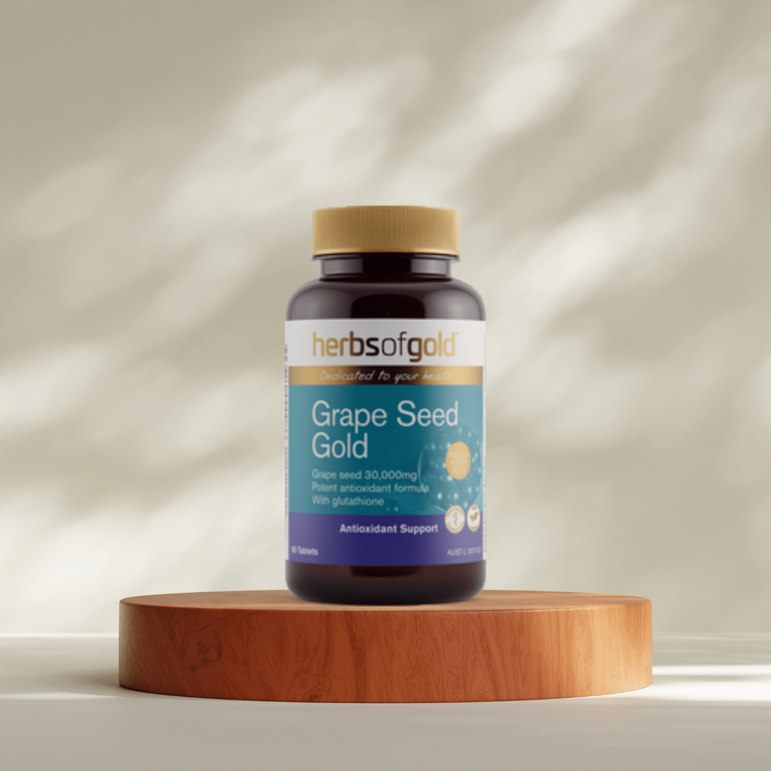 Herbs of Gold Grape Seed Gold 60 Tablets - BeeVitamins
